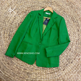  K191 Áo blazer Linen tay lỡ 1 khuy thanh lịch nhiều màu sắc 