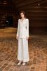  Suits: Set đồ áo Blazer trắng + quần suông chuyên nghiệp, thanh lịch 