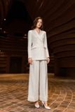  Suits: Set đồ áo Blazer trắng + quần suông chuyên nghiệp, thanh lịch 
