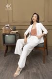  SET BLAZER VÀ QUẦN SUÔNG TRẮNG K121, K126 – THANH LỊCH VÀ BỀN VỮNG 