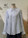 Áo sơ mi nữ, kẻ sooc, thoáng mát, thanh lịch dành cho mùa hè K670 