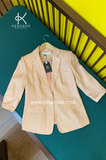  K191 Áo blazer Linen tay lỡ 1 khuy thanh lịch nhiều màu sắc 