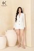 K308 Áo Vest Linen Dài Tay