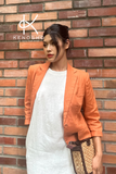  K191 Áo blazer Linen tay lỡ 1 khuy thanh lịch nhiều màu sắc 