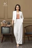  Quần Linen Lụa Dáng Suông Khóa Lưng Cao Cấp - K126 