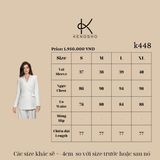  Suits: Set đồ áo Blazer trắng + quần suông chuyên nghiệp, thanh lịch 