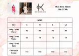  K303 Đầm LINEN cổ tròn, cài khuy dọc thân, tay lỡ 