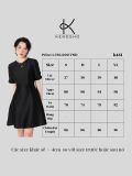  K461 - Đầm chữ A dáng ngắn, tay đính nơ 