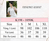  K198 - Áo sơ mi Croptop thêu ren tay 