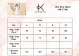  K314 Đầm Linen cổ vest, dáng chữ A đính 2 hàng khuy gỗ 