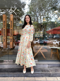  Đầm Ramie Dài Hoa Nhí - Thanh Lịch, Tinh Tế K322 