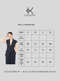  K609 ÁO BLAZER ECO NAVY TAY NGẮN, 2 KHUY NEW ARRIVALS 