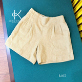  Quần Sooc Linen Đũi xếp ly, lưng chun -chất lượng cao K465 
