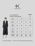  K603 - Chân váy ECO NAVY dáng dài, xếp ly ôm nhẹ NEW ARRIVAL 