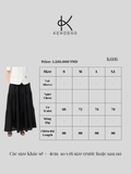  K606 Chân Váy Dài Linen/Rayon – Nhẹ Mát, Mềm Mại 