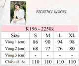 K196 Đầm Linen cổ tàu, bèo thêu trước ngực 