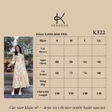  Đầm Ramie Dài Hoa Nhí - Thanh Lịch, Tinh Tế K322 