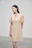 K403 - Đầm linen may ly ngực dáng suông nhẹ