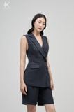  Bộ Suit gồm Áo Blazer sát nách và quần ống xuông SALE 