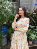  Đầm Ramie Dài Hoa Nhí - Thanh Lịch, Tinh Tế K322 