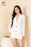  K308 Áo Vest Linen Dài Tay 