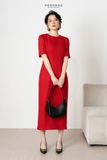  K457 Đầm Suông Đũi Bố Cao Cấp – Thanh Lịch, Tinh Tế & Tôn Dáng | Kenosho 