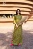 K443 - GIAO HÒA, Áo Dài Linen Dáng Xuông, Họa Tiết Hoa Lá Xanh ,Thanh Lịch Cho Phụ Nữ NEW ARRIVALS