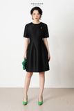  K459 - Đầm chữ A dáng ngắn cổ tròn 