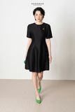  K459 - Đầm chữ A dáng ngắn cổ tròn 