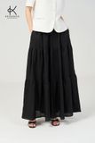  K606 Chân Váy Dài Linen/Rayon – Nhẹ Mát, Mềm Mại 