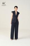  K609 ÁO BLAZER ECO NAVY TAY NGẮN, 2 KHUY NEW ARRIVALS 