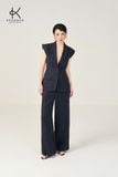  K609 ÁO BLAZER ECO NAVY TAY NGẮN, 2 KHUY NEW ARRIVALS 