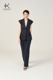  K609 ÁO BLAZER ECO NAVY TAY NGẮN, 2 KHUY NEW ARRIVALS 