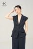 K609 ÁO BLAZER ECO NAVY TAY NGẮN, 2 KHUY NEW ARRIVALS