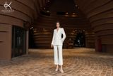  K446 - Bộ Suit trắng gồm áo Blazer  dáng ôm, 2 hàng cúc và quần ống đứng sang trọng tao nhã NEW ARRIVALS 