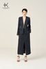 K602 - Áo blazer không cổ ECO NAVY NEW ARRIVAL