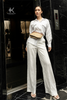K160 - Quần LINEN suông, màu trắng