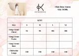  K313 Đầm LINEN xuông, cổ tròn, xẻ 2 bên 