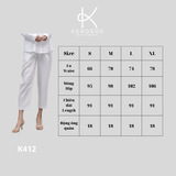  K412 -  Quần baggy Linen 
