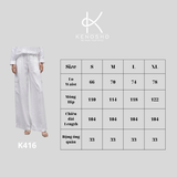  K416 Quần suông trắng 
