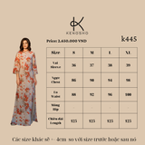  K445 Áo Dài "MÙA HỒNG" - Suông Tay Lỡ Duyên Dáng Thanh Lịch | KENOSHO NEW ARRIVALS 