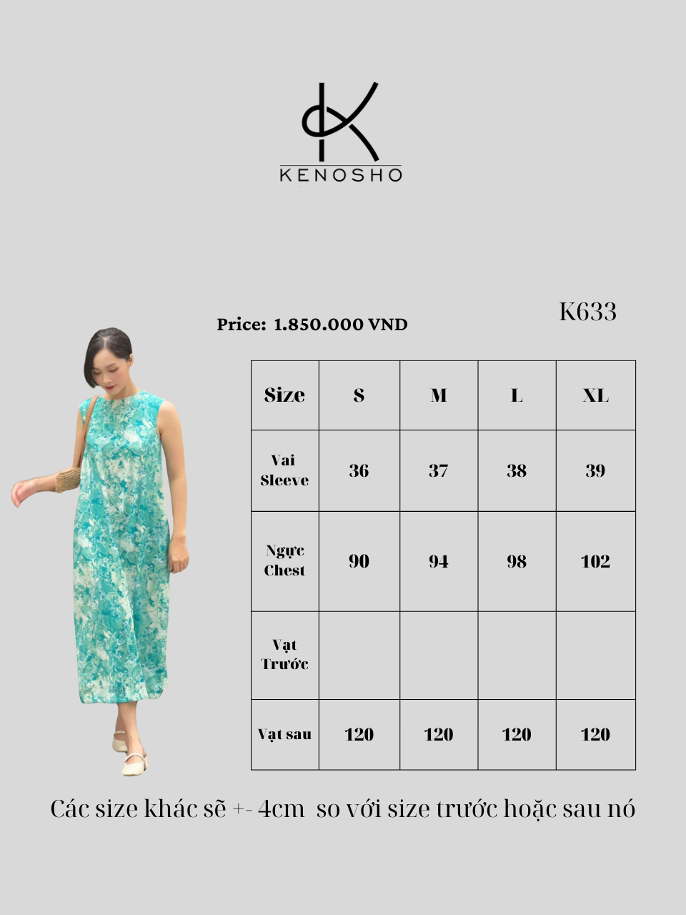  K633 Đầm suông nhẹ sát nách cổ tròn chất liệu tự nhiên cao cấp NEW 