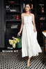  K132 - Đầm Maxi Linen Đính Cúc Ngực Phối Ren Đuôi Cá 2 dây 