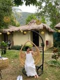  K137 Đầm Maxi Linen 2 Dây,  dáng suông, xếp ly 