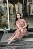  Đầm suông A , cổ tròn, tay ngắn - thoải mái và thoáng mát K171 