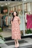  Đầm suông A , cổ tròn, tay ngắn - thoải mái và thoáng mát K171 