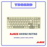  Bàn Phím Cơ Ajazz AK992 Retro | BPCAK992R 