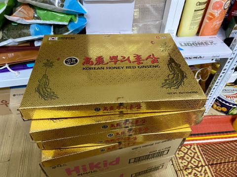 Hồng sâm tẩm mật ong 200g (Nguyên củ)