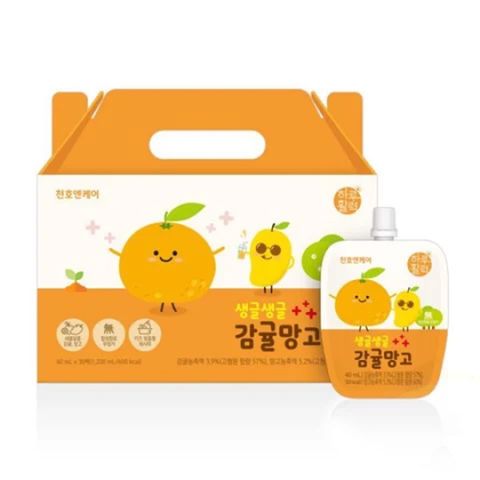 Nước ép dinh dưỡng cam xoài Chunho Ncare baby - 30 gói