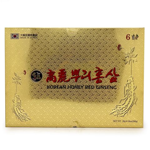 Hồng sâm tẩm mật ong 200g (Nguyên củ)